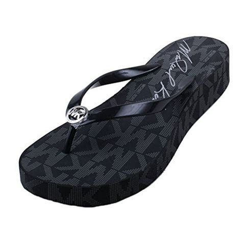 michael michael kors women's bedford platform flip-flops|Michael Kors closed toe sandals.